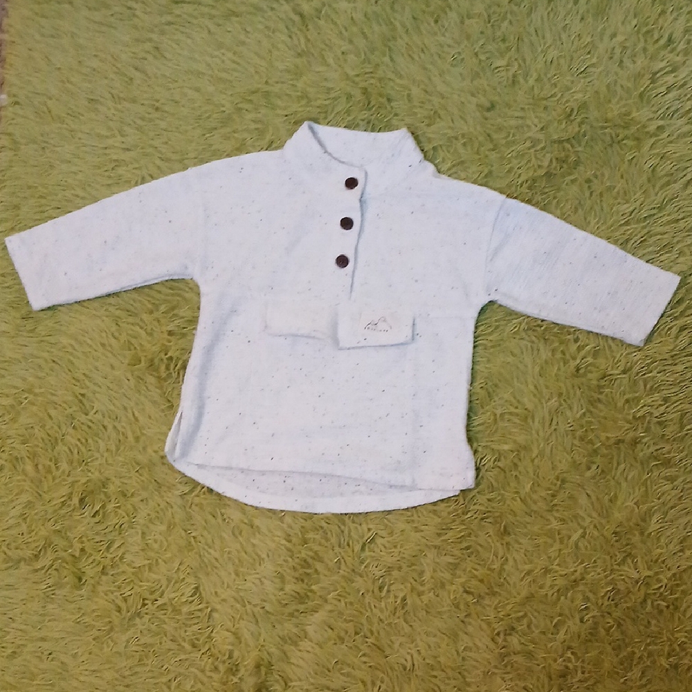 Art Class White Button Down Pullover‎ Size 2T